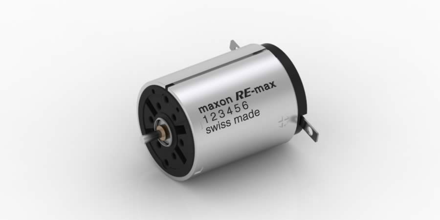 RE-max 24 Ø24 mm, 貴金属ブラシ CLL, 10 Watt, ハンダ端子仕様