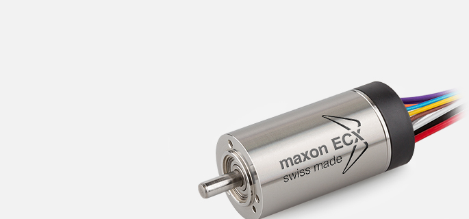 電子的な整流回路を持つmaxon ECモータは、優れたトルク特性、高出力、非常に広い回転数範囲、長寿命を特長としています。